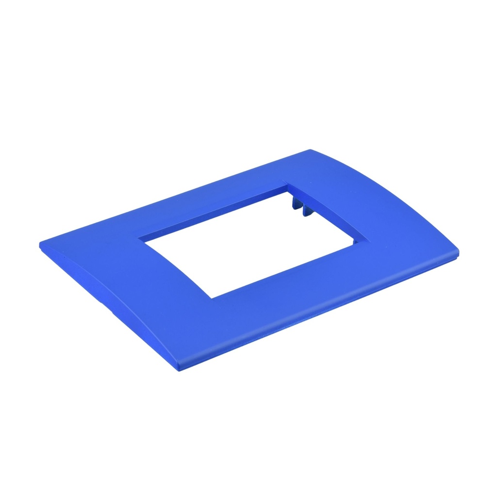 Placca Plastica Quadrata MBL 3M Blu Compatibile Bticino Living