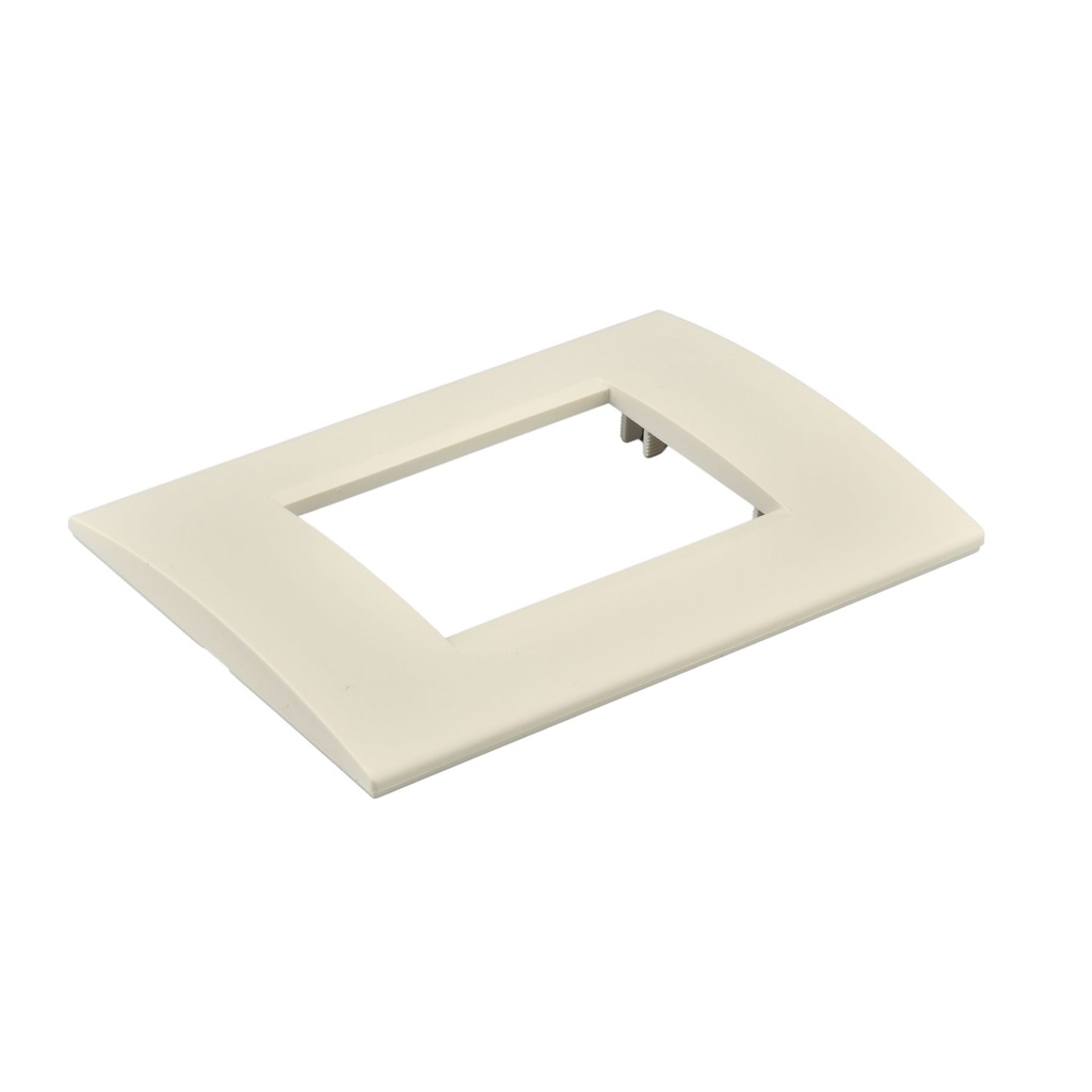 Placca Plastica Quadrata MBL 3M Sabbia Compatibile Bticino Living BLN89309