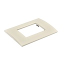 Placca Plastica Quadrata MBL 3M Sabbia Compatibile Bticino Living BLN89309
