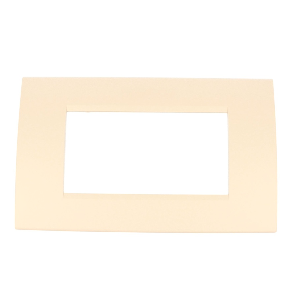 Placca Plastica Quadrata MBL 4M Bianco Compatibile Bticino Living BLN89401