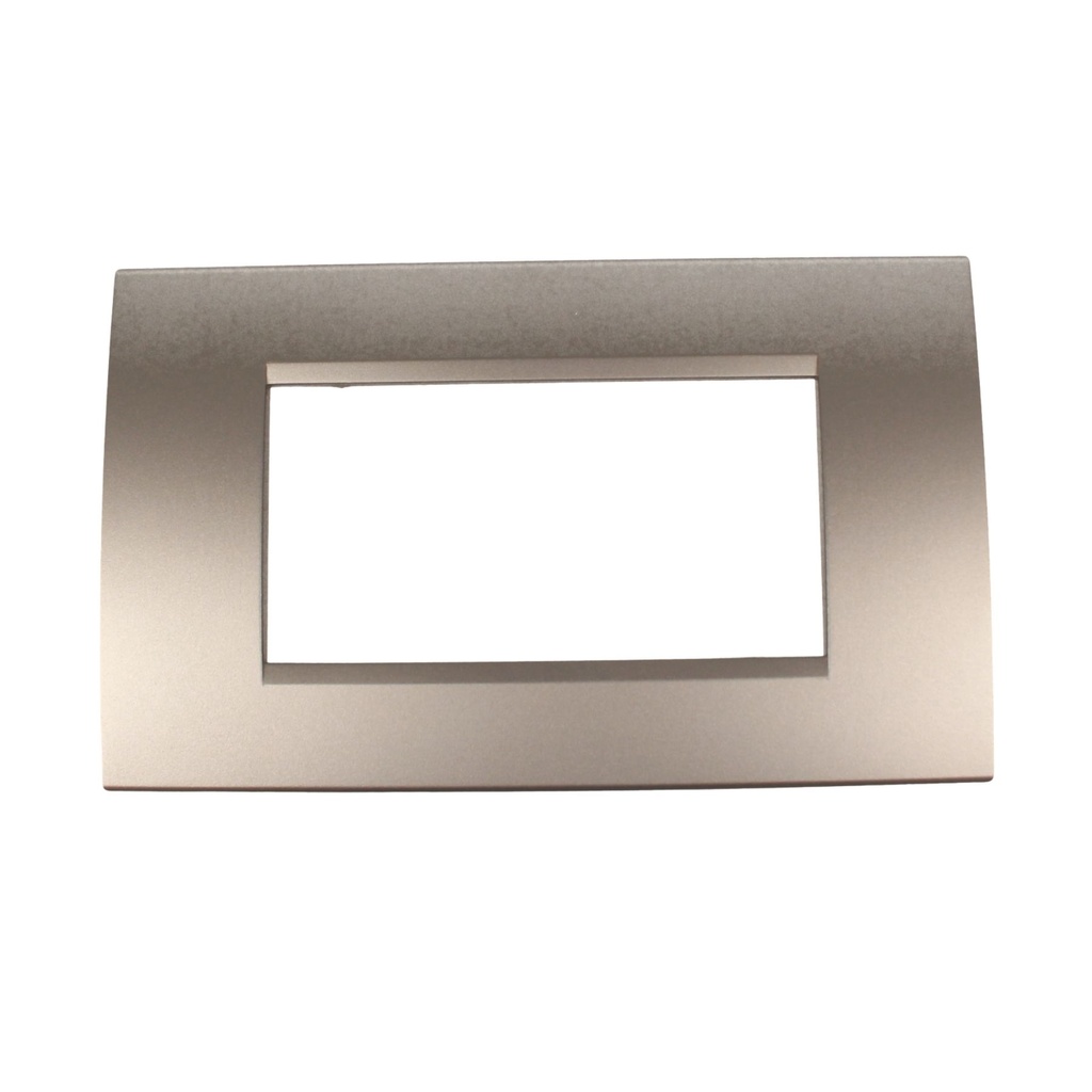 Placca Plastica Quadrata MBL 4M Grigio Compatibile Bticino Living BLN89406
