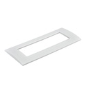 Placca Plastica Quadrata MBL 7 Moduli Posti Compatibile Bticino Living, 3 Colori Disponibili