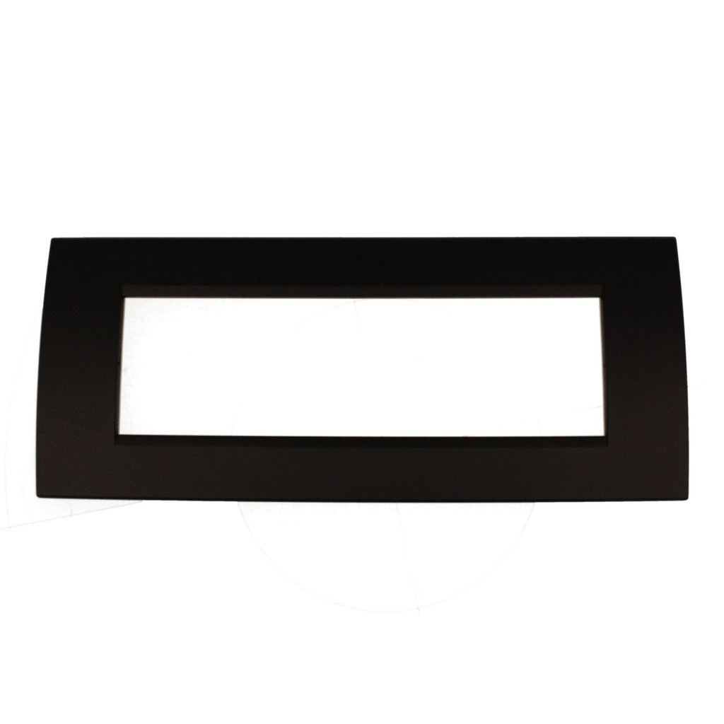 Placca Plastica Quadrata MBL 7M Nero Compatibile Bticino Living BLN89702