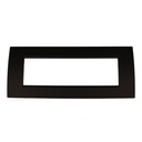 Placca Plastica Quadrata MBL 7M Nero Compatibile Bticino Living BLN89702