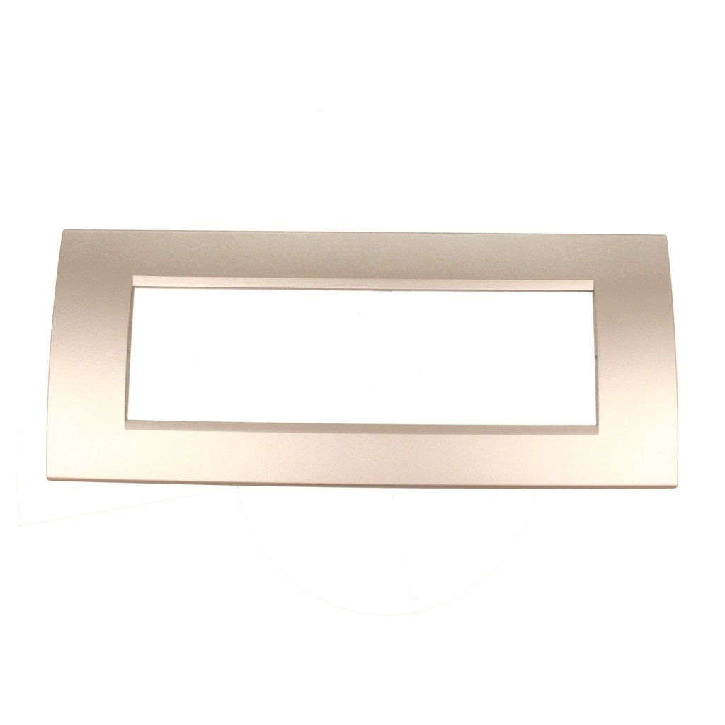 Placca Plastica Quadrata MBL 7M Grigio Compatibile Bticino Living BLN89706