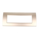 Placca Plastica Quadrata MBL 7M Grigio Compatibile Bticino Living BLN89706