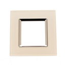 Placca Quadrata In Vetro Temperato MBL 2M Bianco Compatibile Bticino Living