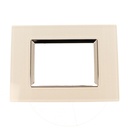 Placca Quadrata In Vetro Temperato MBL 3M Bianco Compatibile Bticino Living BLN84301