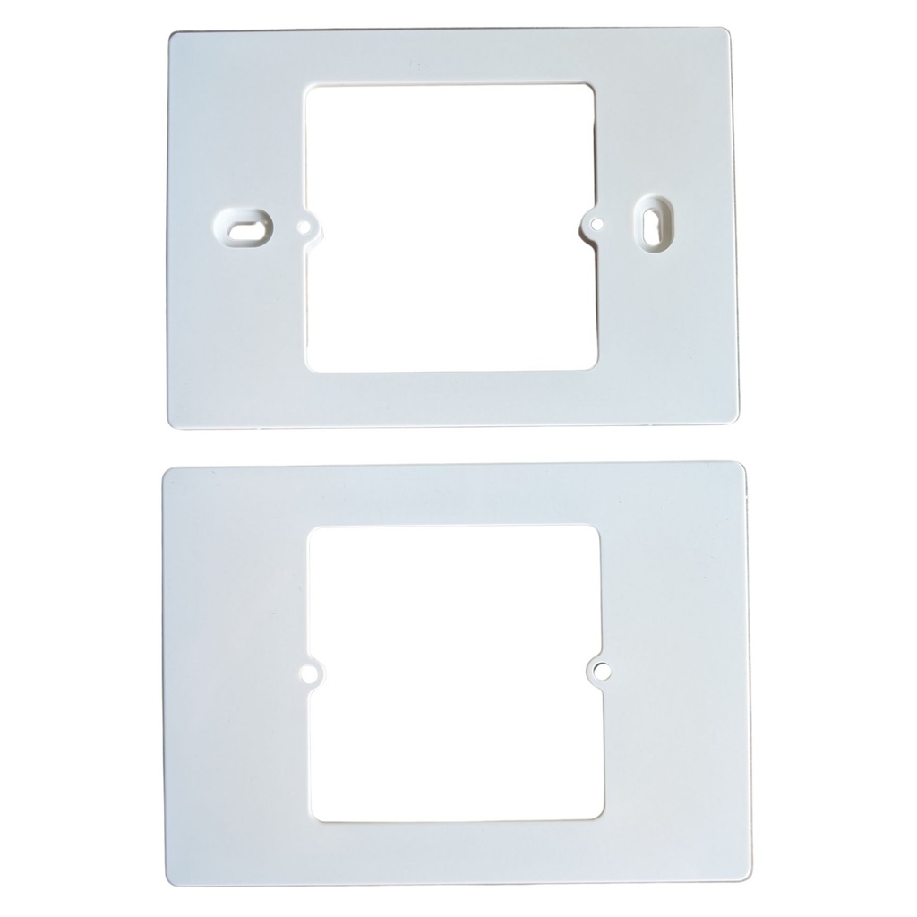 [MWV5031] Adattatore Riduttore da Scatola 503 A Scatola 502, Supporto Riduttore per Termostati, 120X86X3,5mm, Vite Incluso (Bianco)