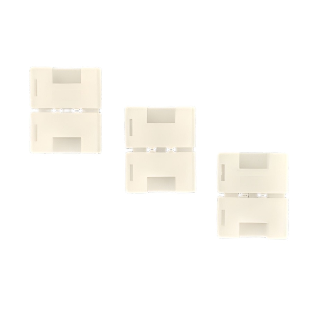 3 Pezzi Connettore 5mm 2 PIN, Per Unire 2 Striscia Led Smd con Passo da 5mm Senza Saldare