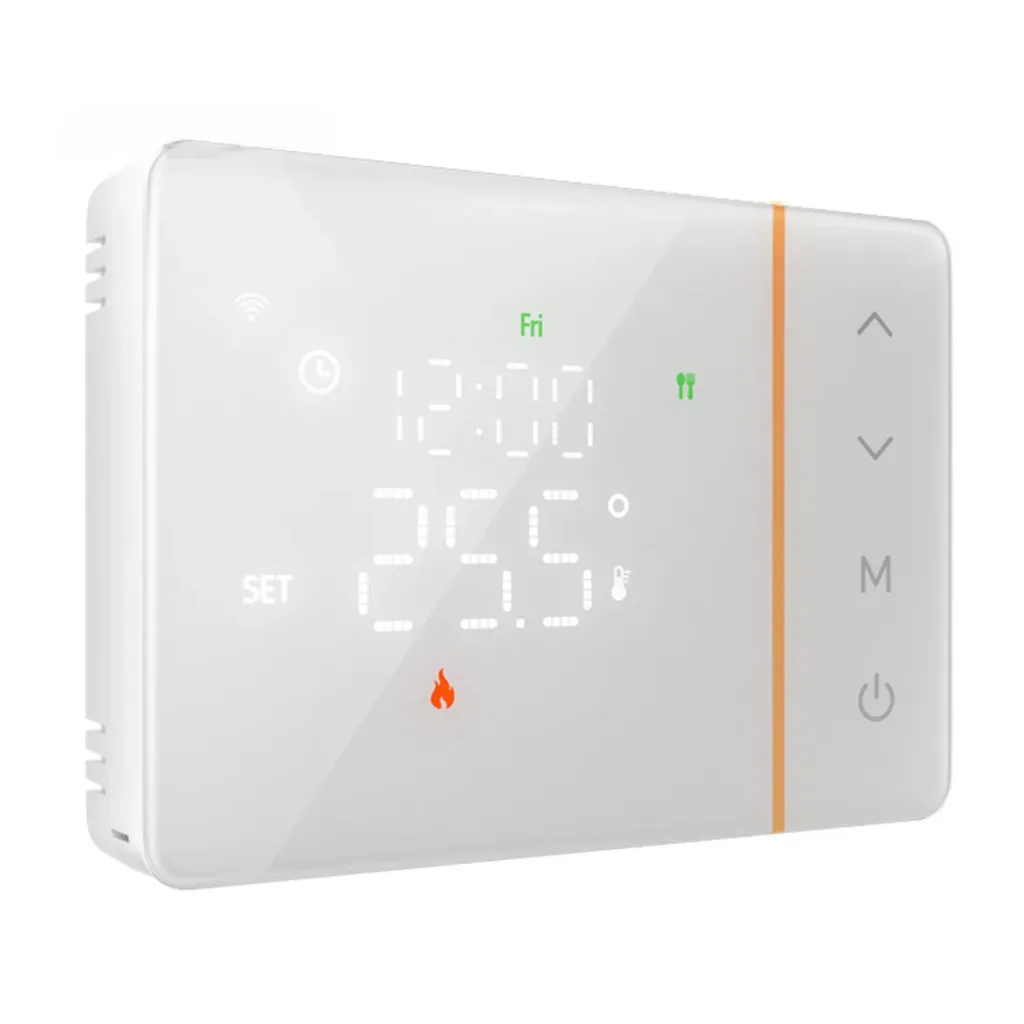 Termostato WIFI 503 Con Batteria, Per Caldaia a Gas Boiler, APP TUYA Smart Life, Quadrata Montaggio da Esterno Oppure Incasso Scatola 503