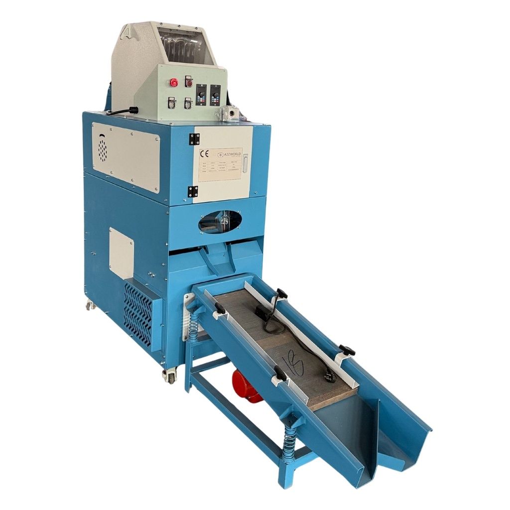 Granulatore di Cavi Elettrici, Macchina Riciclaggio Cavi Rame, Trituratore e Separatore Cavi Elettrici Per Recupero Rame e Plastica, 220V 4.6KW, 50-60kg/h, Max Diametro Filo 30mm, Stryker ST-01