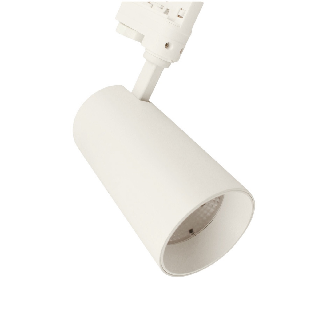 Faro Lampada Led A Binario 30W 2800lm Trifase CCT Angolo Luce 50° CRI>90 UGR<19, 3000K 4000K 6000K 3 In 1 D80X157mm Disponibile Colori Nero/Bianco