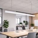 Lampada LED Lineare a Sospensione Allungabile Bianco CCT 40W 4400 lm 1200x50x60 mm