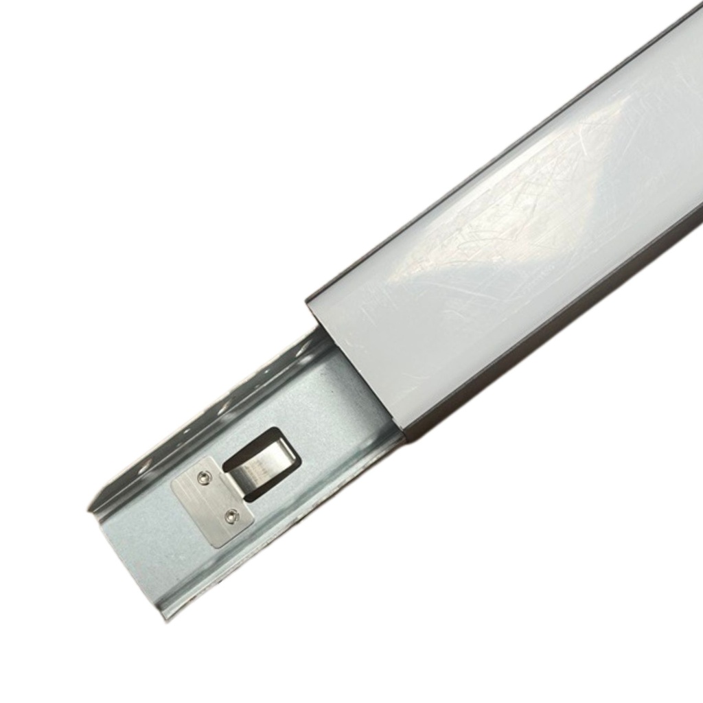 Lampada LED Lineare a Sospensione Allungabile Nero CCT 40W 4400 lm 1200x50x60 mm