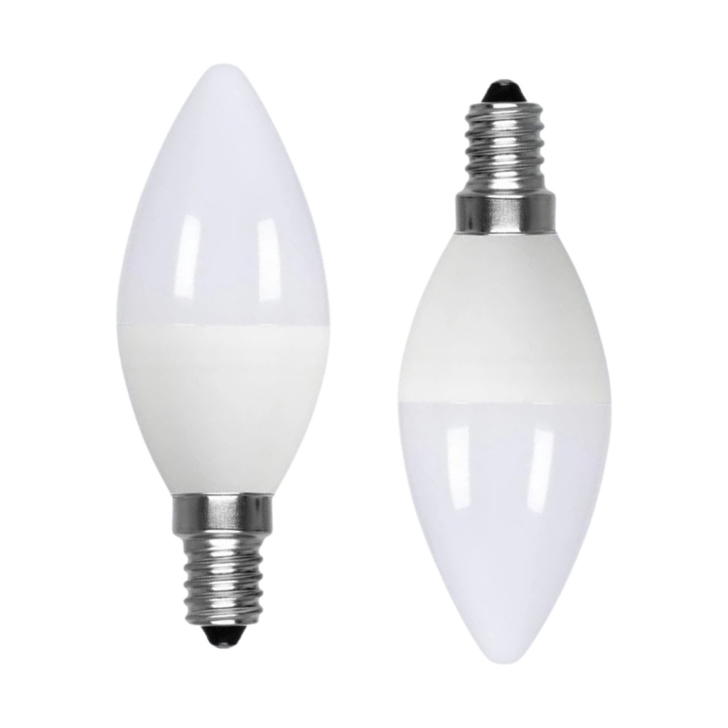 2 Pezzi Lampadina LED E14 C37 Candela 10W 950LM Bianco Neutro 4200K D37X106mm