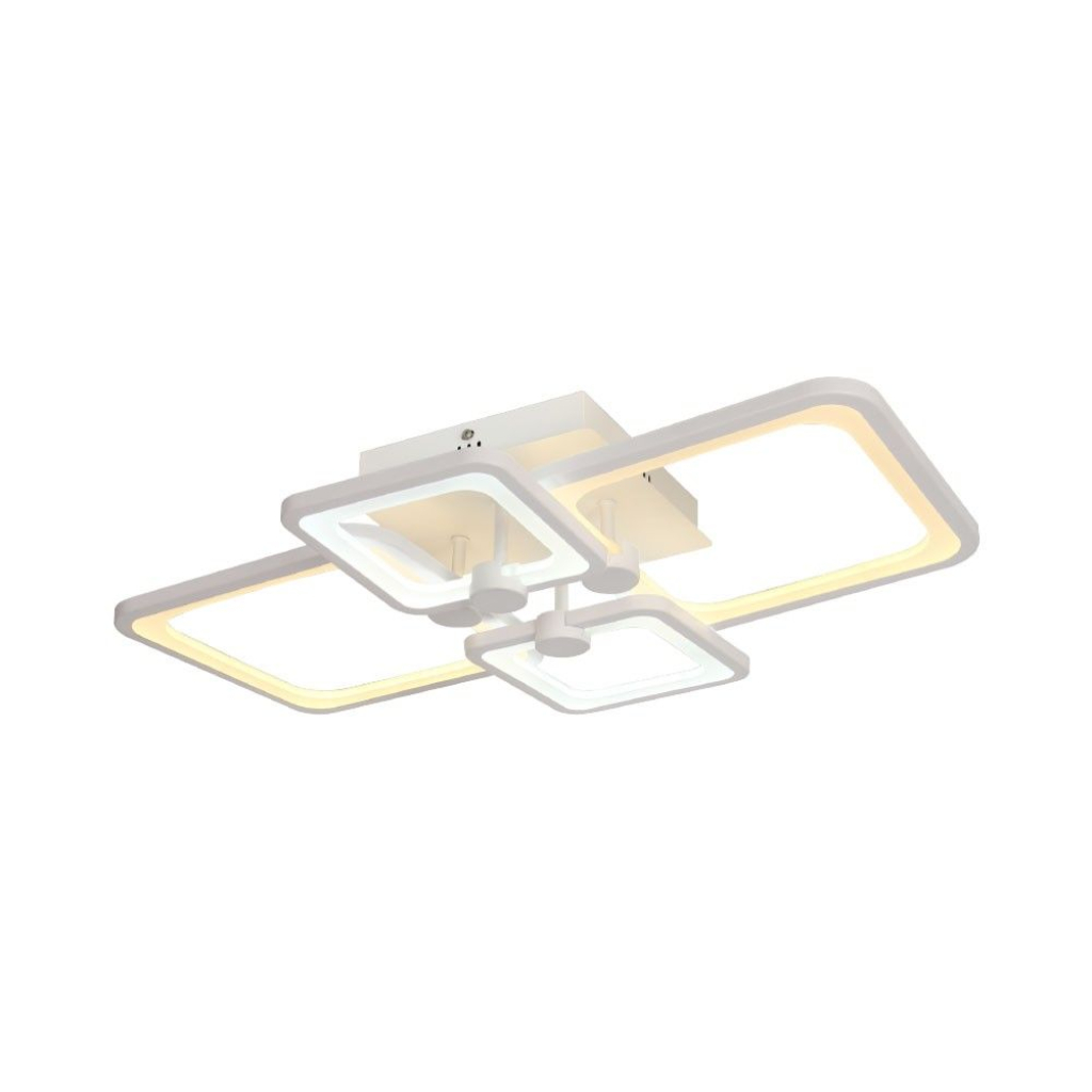 V-TAC Lampadario LED a Plafone 70W 6000lm Bianco, Dimmerabile CCT 3000K 4000K 6000K - SKU 23395