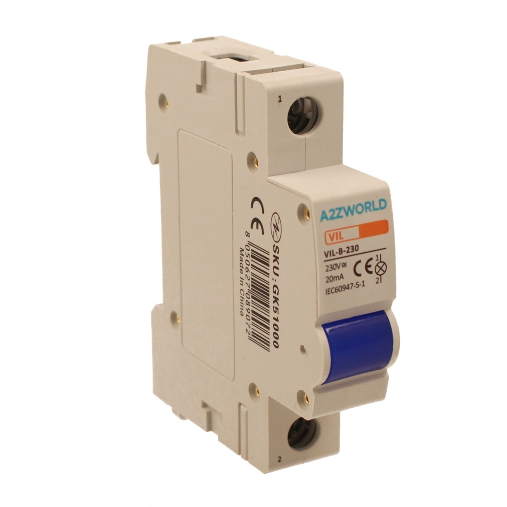 Indicatore Luminoso Modulare 1P 1M AC 230V IP20 VIL