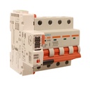 MCB Interruttore Magnetotermico Trifase Con Riarmo Automatico, 380V 20A Curva C 4P 5M 10000A C20A AC 400V PB8H, 3 Tentativi (10s/60s/300s)