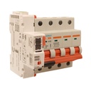 MCB Interruttore Magnetotermico Trifase Con Riarmo Automatico, 380V 25A Curva C 4P 5M 10000A C25A AC 400V PB8H, 3 Tentativi (10s/60s/300s)