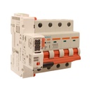 MCB Interruttore Magnetotermico Trifase Con Riarmo Automatico, 380V 50A Curva C 4P 5M 10000A C50A AC 400V PB8H, 3 Tentativi (10s/60s/300s)