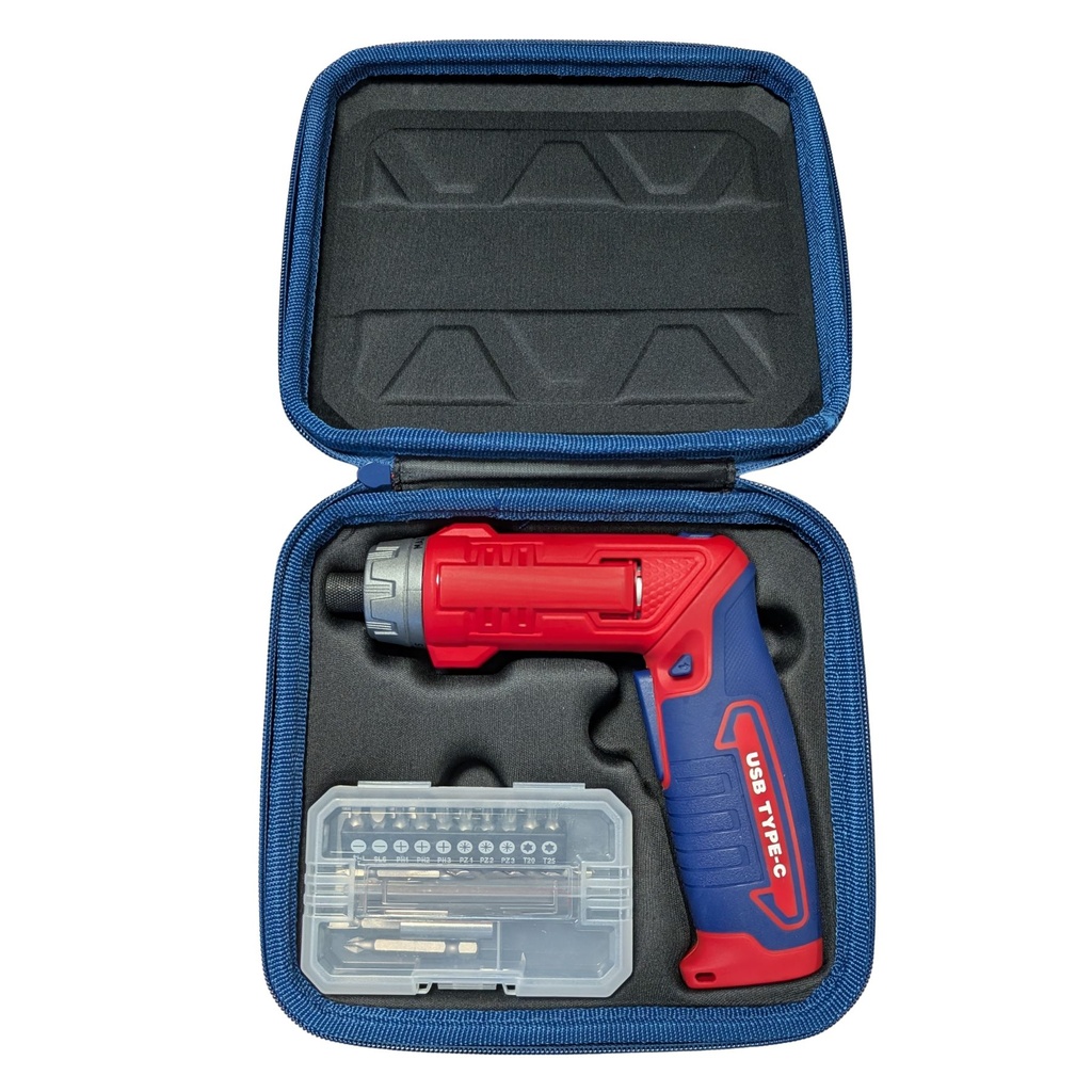 Avvitatore elettrico 8V, coppia regolabile fino a 6 Nm, doppia impugnatura