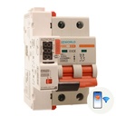 A2ZWORLD MCB Interruttore Magnetotermico Connesso WiFi Con Riarmo Automatico, Curva D 2P 3M 10000A D6A AC 400V PB8H, Corrente Disponibile 6A 10A 16A 20A 25A 32A 40A 50A 63A