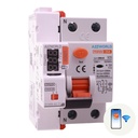 A2ZWORLD RCCB Interruttore Differenziale Puro Connesso WiFi Con Riarmo Automatico, Tipo A 1P+N 3M 6000A 100mA AC 230V IP20 IEC61008-1 PR8NM, Disponibili 25A 40A 63A