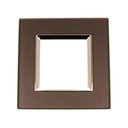 Placca Quadrata In Vetro Temperato MBL 2 Moduli/Posti Compatibile Bticino Living 3 Colori Disponibili