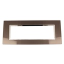Placca Quadrata In Vetro Temperato MBL 7 Moduli/Posti Compatibile Bticino Living 3 Colori Disponibili