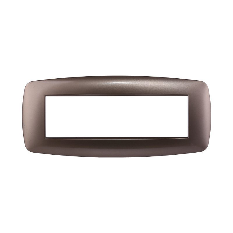 Placca Slim ETTROIT Serie Space 7 Posti/Moduli 507 Compatibile Con Bticino Living, 13 Colori Disponibili