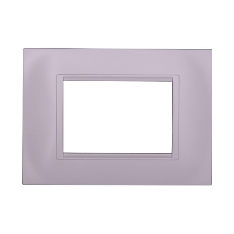 Placca Plastica Quadrata ETTROIT Serie Space 3 Posti/Moduli 503 Compatibile Con Bticino Living, 13 Colori Disponibili