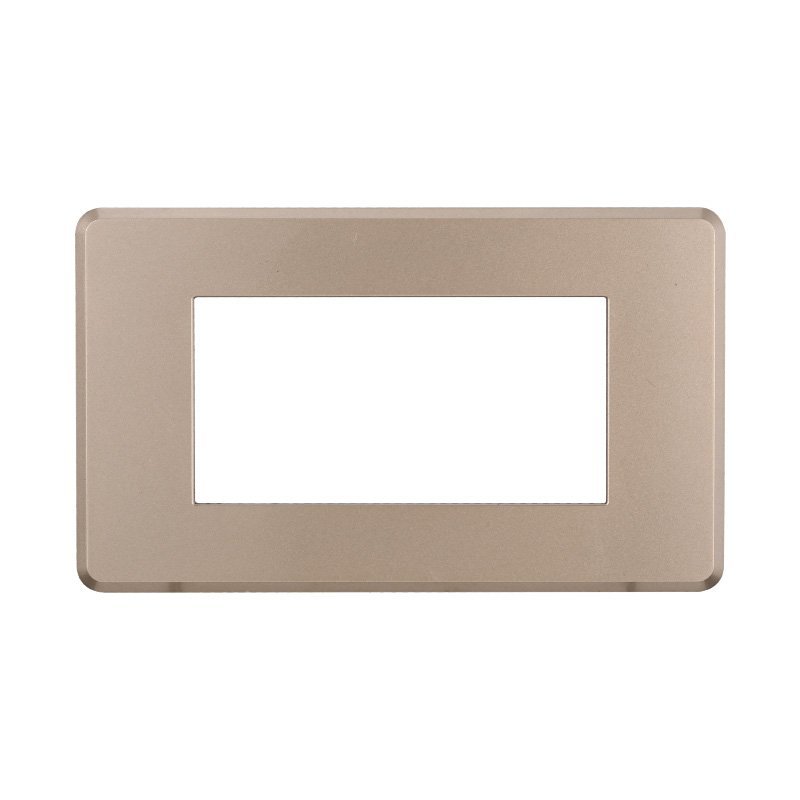Placca Slim Sottile ETTROIT 4 Posti/Moduli 504 Serie Moon, Compatibile Con Bticino Axolute Air, 13 Colore Disponibili