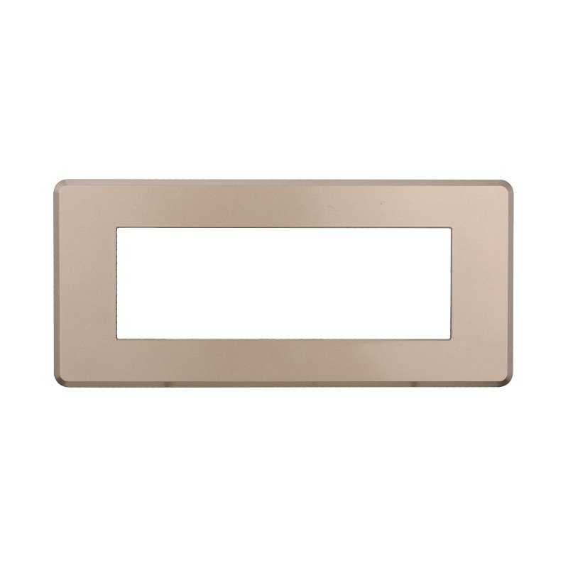Placca Slim Sottile ETTROIT 6 Posti/Moduli 506 Serie Moon, Compatibile Con Bticino Axolute Air, 13 Colore Disponibili