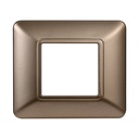 Placca Plastica ETTROIT Serie Solar 2 Posti/Moduli 502 Compatibile Con Bticino Matix, 13 Colori Disponibili
