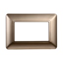 Placca Plastica ETTROIT Serie Solar 3 Posti/Moduli 503 Compatibile Con Bticino Matix, 13 Colori Disponibili