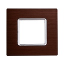 Placca In Alluminio ETTROIT Serie Solar 2 Posti/Moduli 502 Compatibile Con Bticino Matix, 5 Colori Disponibili