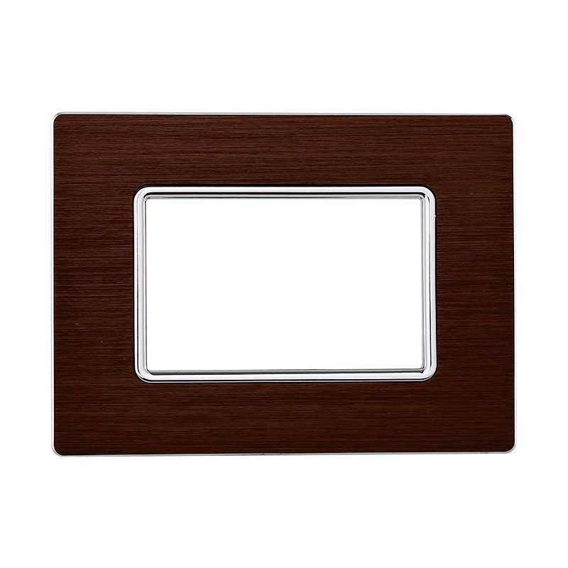 Placca In Alluminio ETTROIT Serie Solar 3 Posti/Moduli 503 Compatibile Con Bticino Matix, 5 Colori Disponibili
