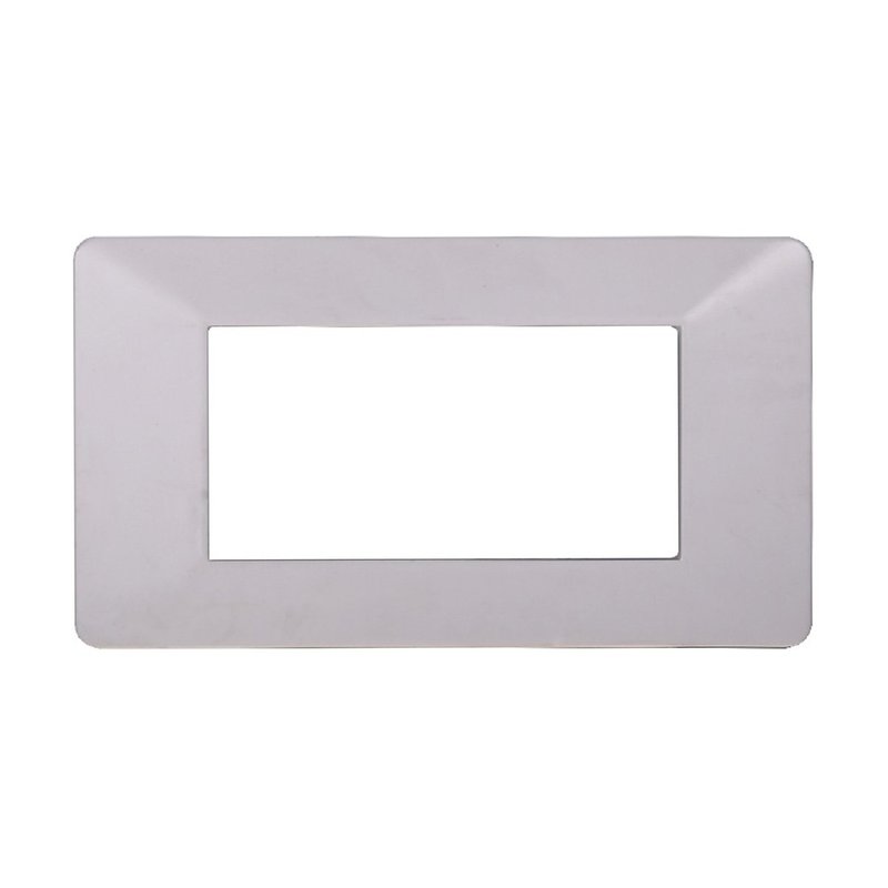 Placca Plastica ETTROIT Serie Starlight 4 Posti/Moduli 504 Compatibile Con Vimar Plana, 13 Colori Disponibili