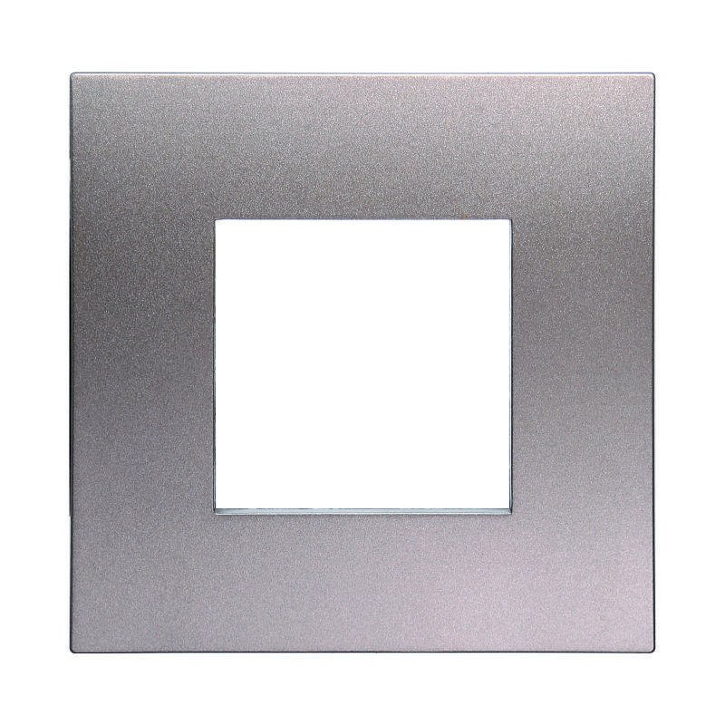 Placca Plastica ETTROIT Serie Venus 2 Posti/Moduli 502 Compatibile Con Vimar Arke, 14 Colori Disponibili