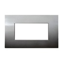 Placca Plastica ETTROIT Serie Venus 4 Posti/Moduli 504 Compatibile Con Vimar Arke, 14 Colori Disponibili