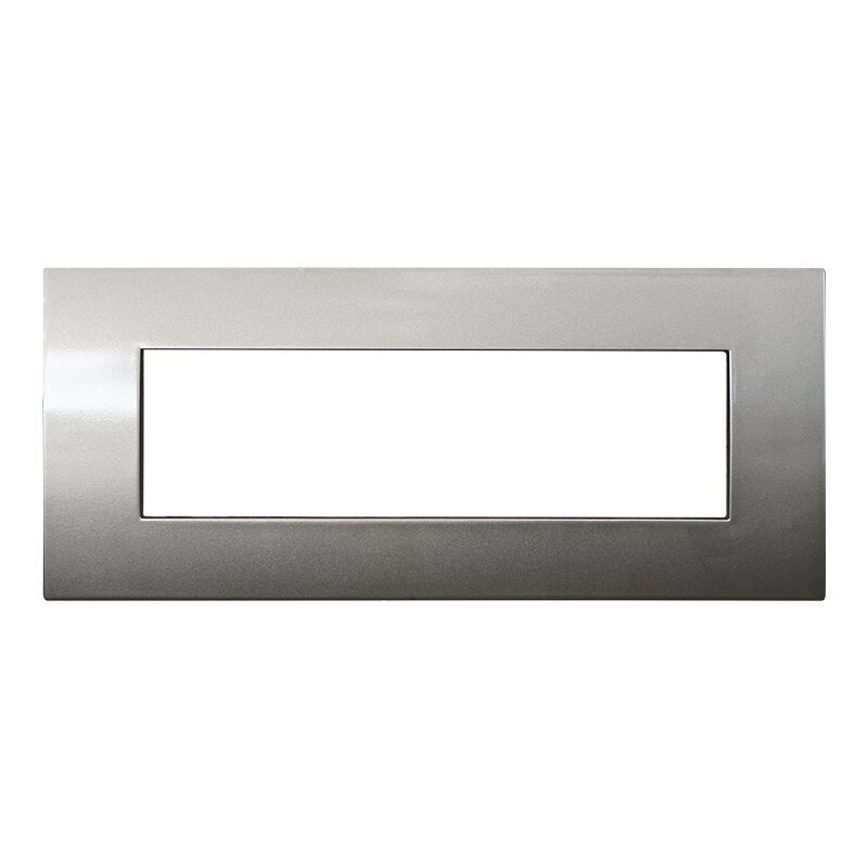 Placca Plastica ETTROIT Serie Venus 7 Posti/Moduli 507 Compatibile Con Vimar Arke, 14 Colori Disponibili