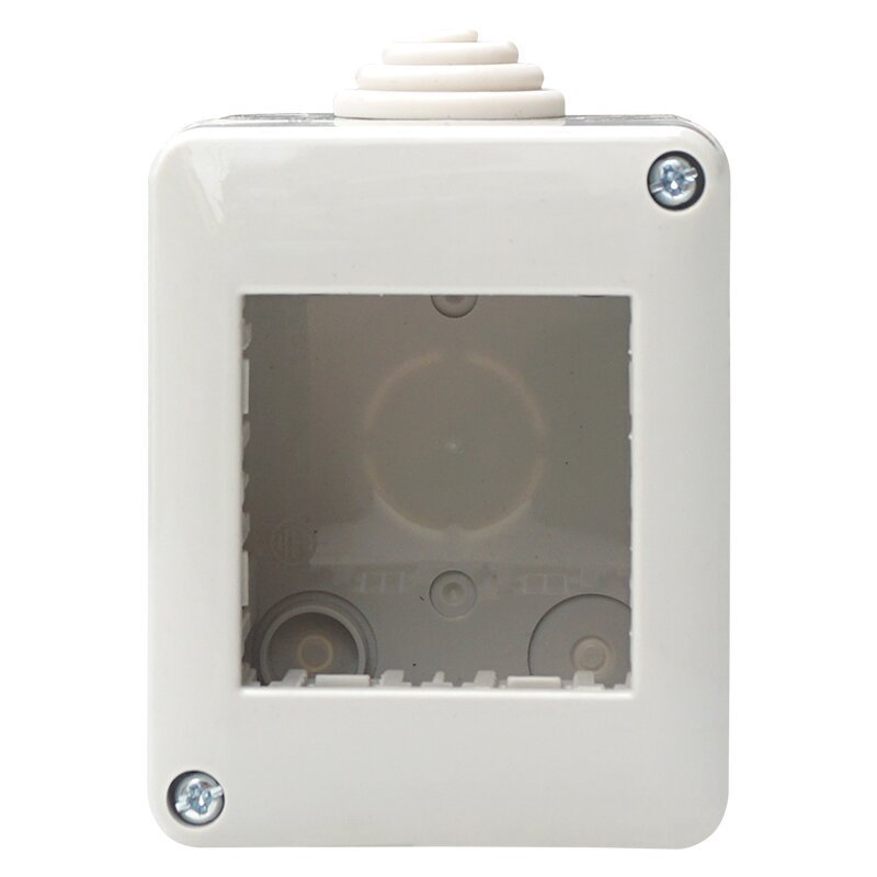 Custodia IP40 Scatola Porta Frutti Da Esterno Bianco Compatibile Con Vimar Plana
