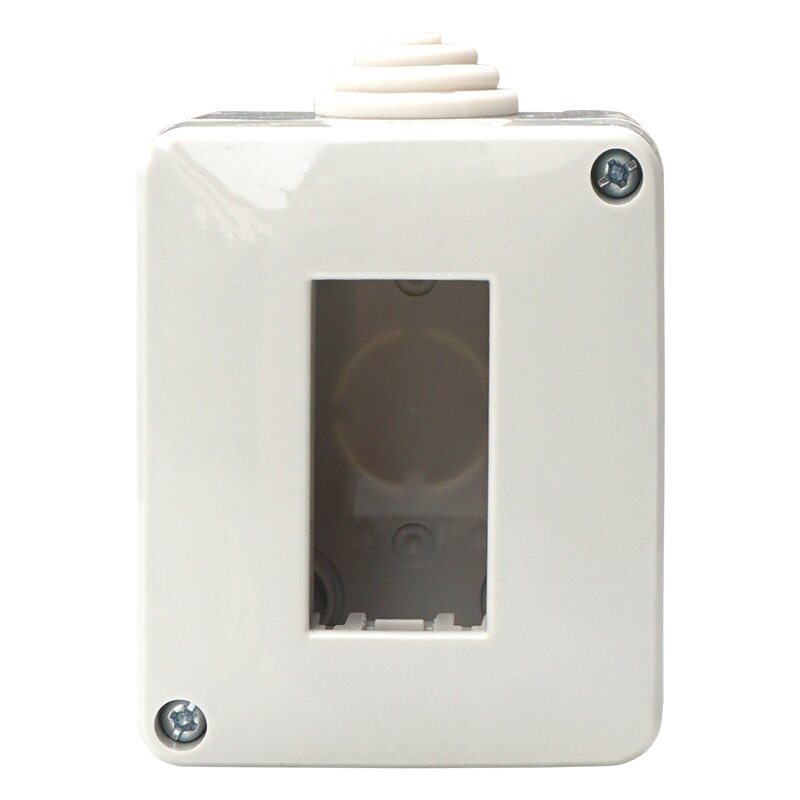 Custodia IP40 Scatola Porta Frutti Da Esterno Bianco Compatibile Con Vimar Plana