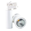 Faretto LED Binario Trifase 30W CCT 2700K-4000K-6000K CRI90 24° Disponibili Bianco/Nero