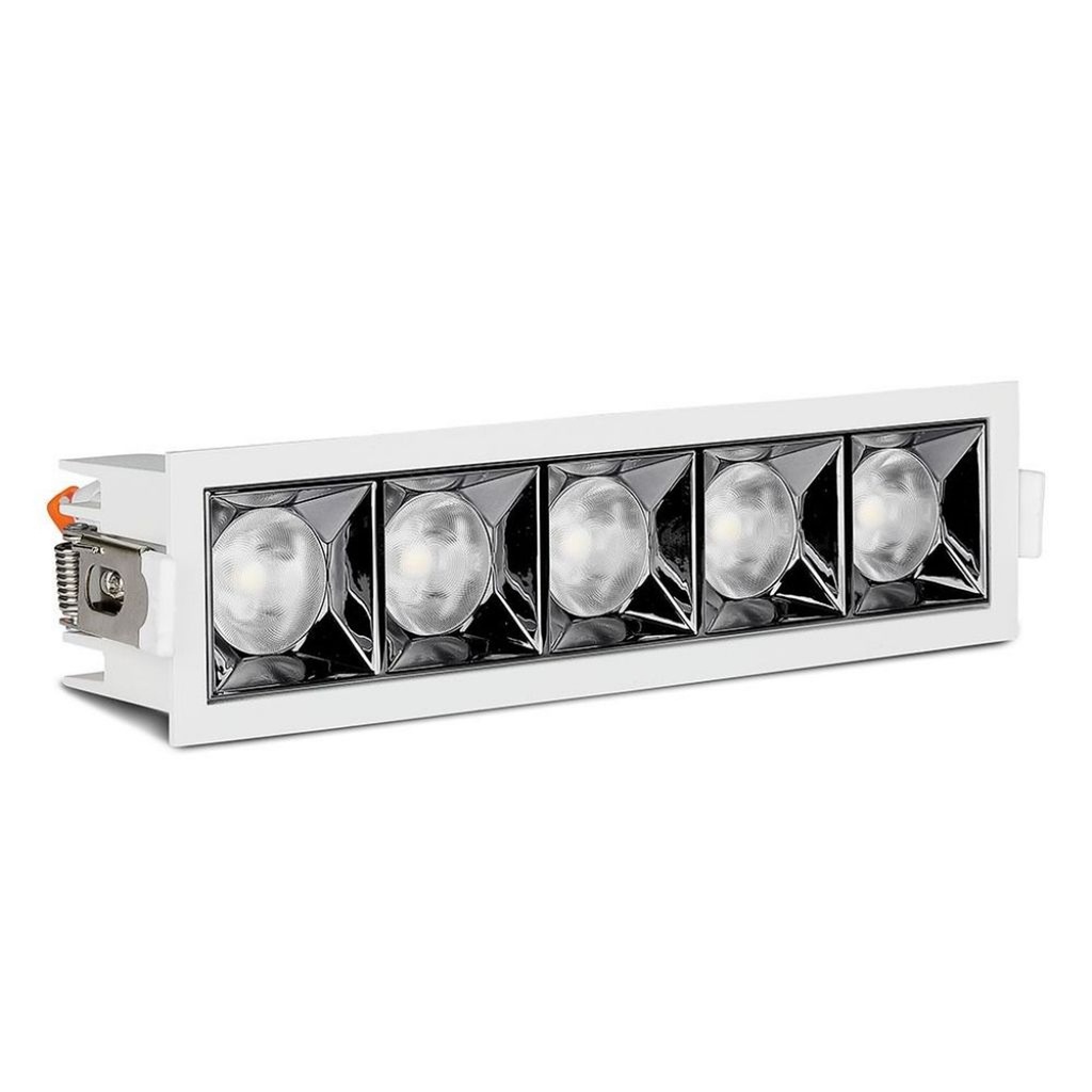 Faretto LED Rettangolare da Incasso 20W Samsung UGR<19, 1600 lm, Fascio 38°