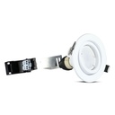 3 PZ Portafaretto LED da Incasso Rotondo con Faretto GU10 5W, Bianco