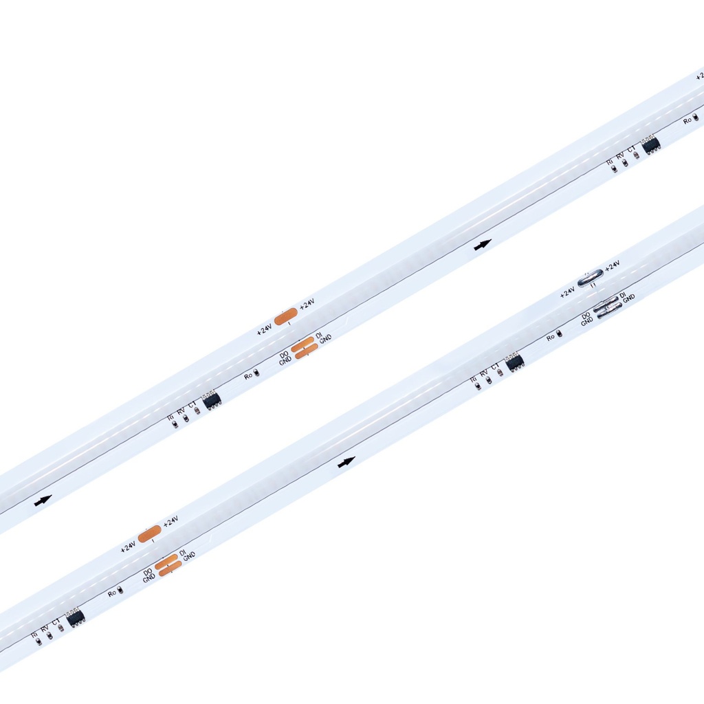 Striscia LED COB SPI WS2811 24V, 10W/m, 10 Pixel/m, 10 Metri, dimmerabile PWM, 10mm, Disponibile in 4 Colorazioni