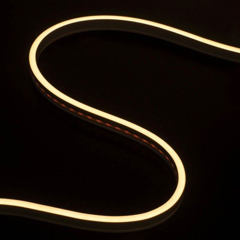 [SL240810C] Striscia LED Neon Flex 24V 10W/m IP65, Bobina 10m Taglio Libero, Disponibili 7 Colorazioni (Bianco Caldo 3000K)
