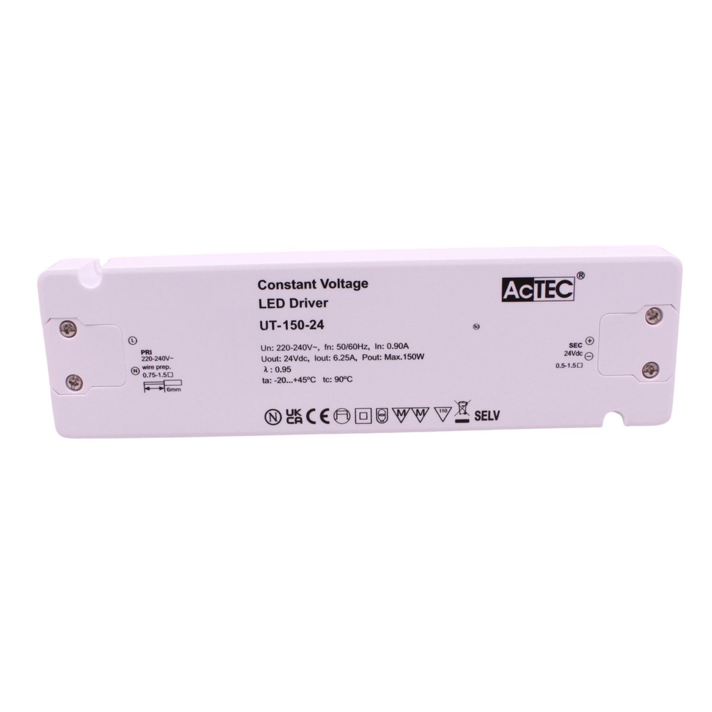 Alimentatore Trasformatore Ultra Slim 24V Tensione Costante CV
